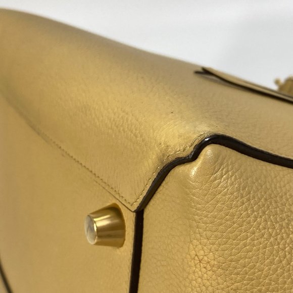 CELINE Yellow Leather Shoulder Bag - Picture 6 of 16